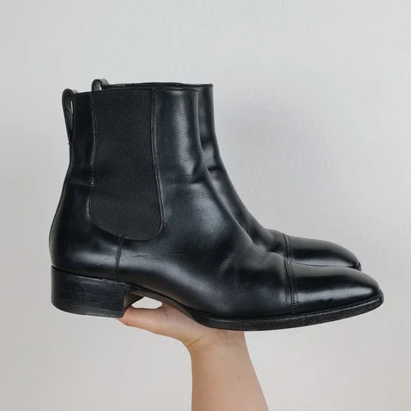 Tom Ford Black Leather Boots